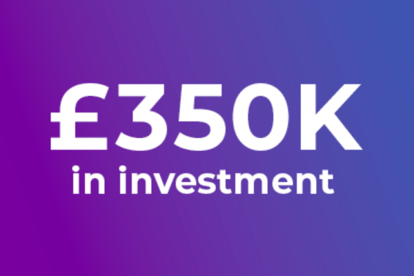 £350k in investment