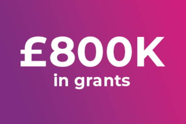 £800k in grants